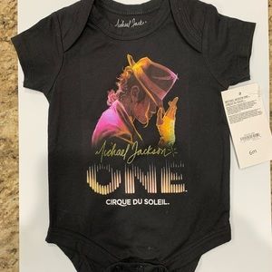 NWT-Michael Jackson ONE Cirque Du Soleil unisex onesie